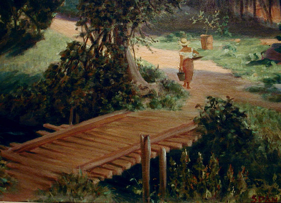Escena campesina  (detalle puente) por Span, Emil